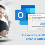 Outlook Certificate Error