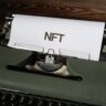 nft word on a paper