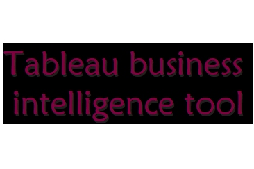 Tableau business intelligence tool