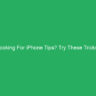 Looking For iPhone Tips? Try These Tricks!