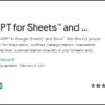 how to integrate chatgpt for google sheets