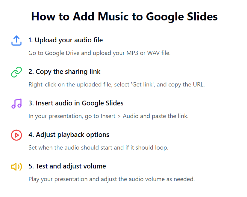 How to Add Music to Google Slides