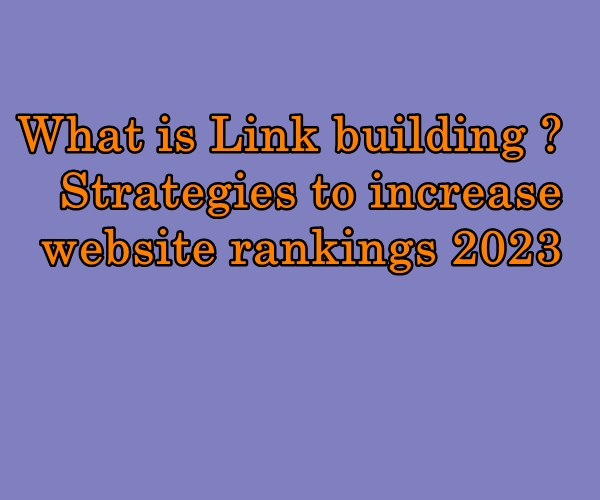 What is Link building