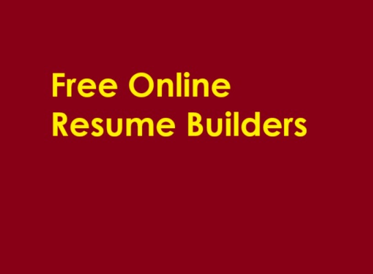 Free Online Resume Builders