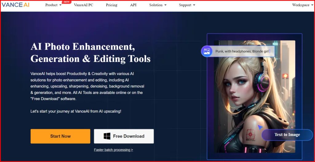 VanceAI's AI-Powered Photo Enhancement Tools