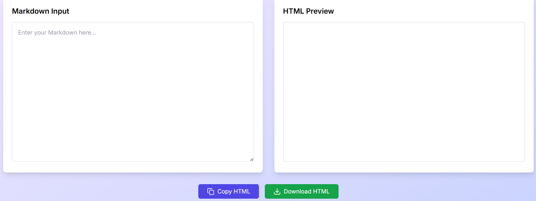 Markdown to HTML converter Online