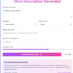 Meta Description Generator