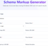 Schema Markup Generator