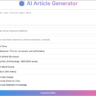 AI Article Generator