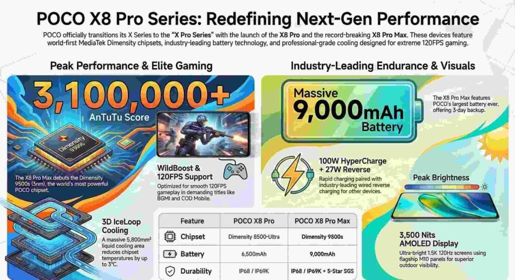 POCO X8 Pro Series Launch and Specifications Guide