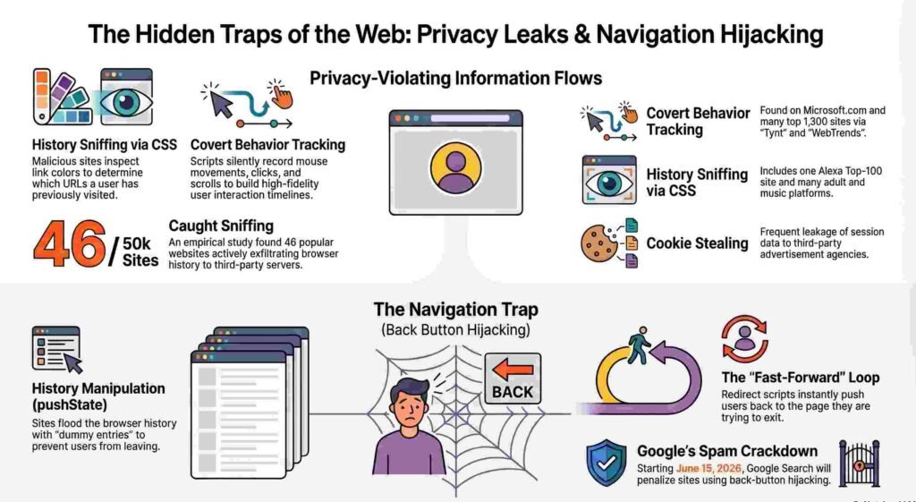 5 Hidden Ways Websites Hijack Your Privacy and Your "Back" Button
