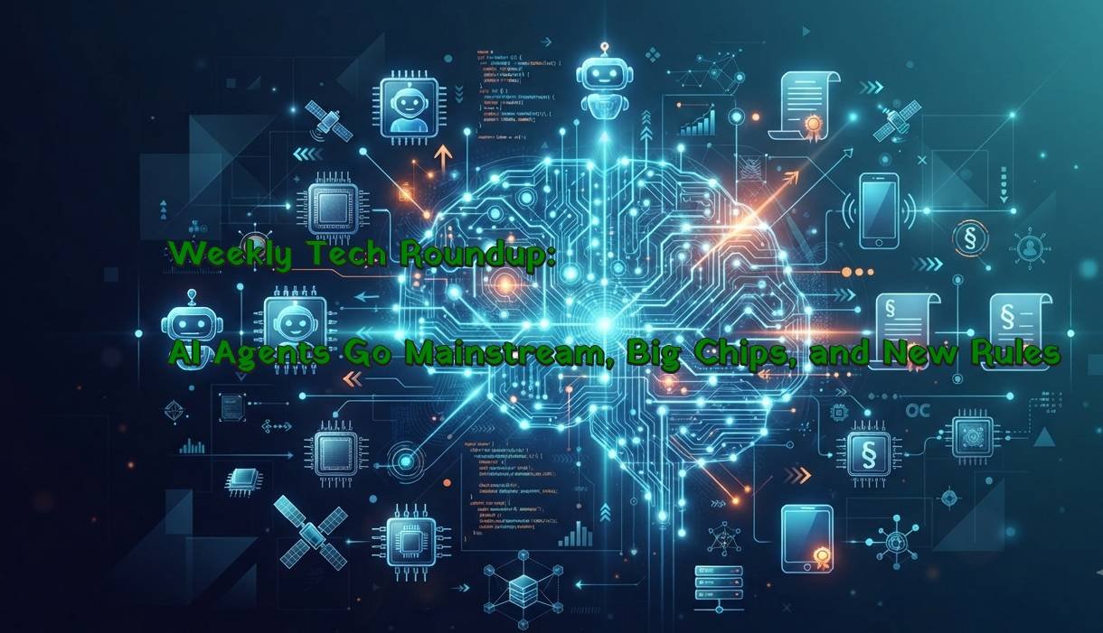 Technology Blog |AI | ML | AR | VR | Robotics 13 Weekly Tech Roundup: AI Agents Go Mainstream, Big Chips, and New Rules